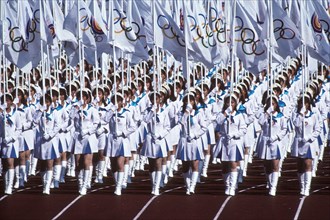 Opening Ceremonies at the1988 Olympic Summer Games, Seoul Korea.