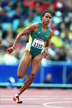 CATHY FREEMAN.200 METRES, SYDNEY OLYMPICS.Y, AUSTRALIA.OLYMPIC STADIUM, SYDNEY, SYDNE.22/09/2000.H53C21