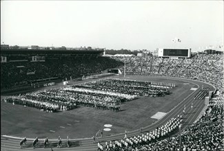Feb. 02, 1964 - Opening Ceremony Tokyo Olympic games 1964 at National Stadium. .