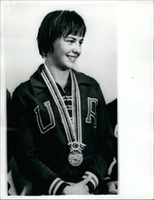 Oct. 10, 1964 - Olympic Games in Tokyo. Lesley Bush of the U.S.A. Wins High Board Diving.: The winner of the women;s High Board