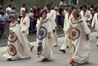 1976 Olympics in Montreal, Canada,  parade of athletes at Opening Ceremonies,
