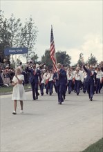 1976 Olympics in Montreal, Canada,  parade of athletes at Opening Ceremonies, United States team