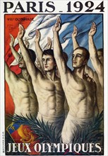 1920s France Olympic Games Poster