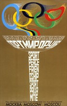 1980s Russia Olympic Games Poster