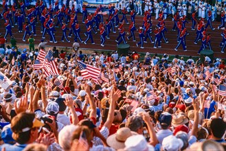 Opening Ceremonies at the 1984 Olympic Summer Games, Los Angeles, CA.