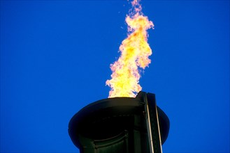 Olympic Flame at the opening ceremonies for the 1984 Olympic Summer Games, Los Angeles, CA, USA