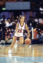 California - Los Angeles - 1984 Summer Olympic Games. Women's basketball. Kim Mulkey.