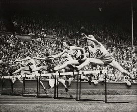 Women’s final of 80 metres hurdles, Olympic Games, London, 1948.