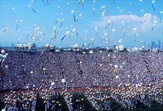 Opening ceremonies at the 1984 Olympic Summer Games, Los angeles, CA