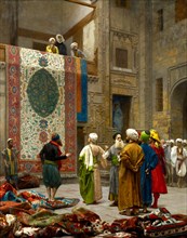 Jean-Leon Gerome, The Carpet Merchant / Carpet Merchant in Cairo. Circa 1887. Oil on canvas. Minneapolis Institute of Art, USA.