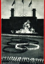 LENI RIEFENSTAHL  OLYMPIA documentary Nazi Olympics Berlin 1936 released in 1938 in Two Parts Back cover of original German Film-Kurier programme Olympia Film GmbH / International Olympic Committee / ...