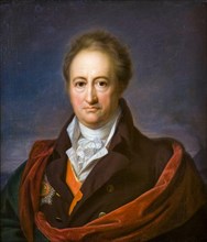 Johann Wolfgang von Goethe (1749-1832), portrait painting by Gerhard von Kügelgen, 1808-1809