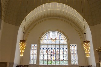 The Church of St. Leopold, Otto Wagner's architectural masterpiece is the first modern church in Europe and a jewel of the Viennese Art Nouveau.