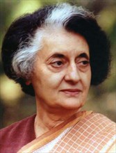 India: Indira Gandhi (1917-1984), Prime Minister of India for four consecutive terms, 1966-1984.

Indira Priyadarshini Gandhi (19 November 1917 – 31 October 1984) was the Prime Minister of the Republi...