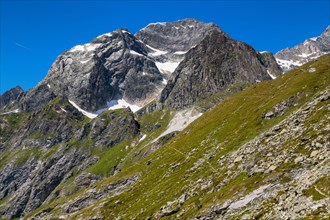 03.07.2016 Pralognan-la-Vanoise, Savoie, France, Hikking the GR5 long distance path in the Vanoise Mountains in the Savoie reigon of France