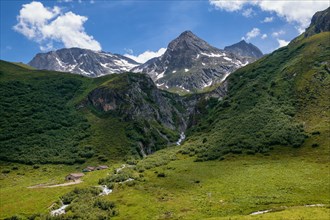 03.07.2016 Pralognan-la-Vanoise, Savoie, France, Hikking the GR5 long distance path in the Vanoise Mountains in the Savoie reigon of France