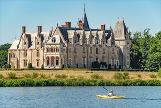 The Château de la Gascherie on the banks of the Erdre river is a typical "folie" by  rich Nantes family, France