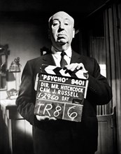 Director Alfred Hitchcock - Psycho (Paramount, 1960). Still, publicity photo.