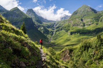 Hiker observing the top