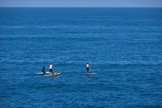 Paddle boarding in Biarritz, France
