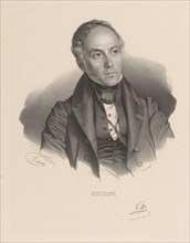 Portrait of François Guizot, Guizot (title on object), print maker: Nicolas Maurin, after own design by: Nicolas Maurin, printer: veuve Delpech (Naudet), Paris, 1825 - 1842, paper, height 482 mm × wid...