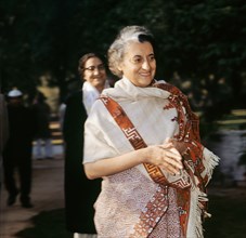 Indira Gandhi,IndianP.M1966-1977,&1980-1984.Only womanP.M.Daughter of Nehru.Defeated Pakistan 1971.Lst,re-elected assasinate1984