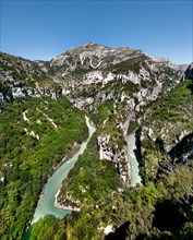 Balcons de la Mescla Grand Canyon Gorge du Verdon River France Haute Provence