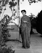 Portrait of India's Prime Minister Indira Gandhi