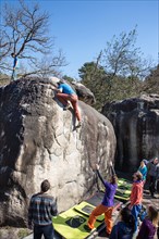 Bouldering in Fontainebleau