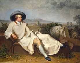 Johann Wolfgang von Goethe, German writer, Painting by by Johann Heinrich Wilhelm Tischbein