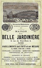 Réclame-1888-Paris-A la Belle Jardinière