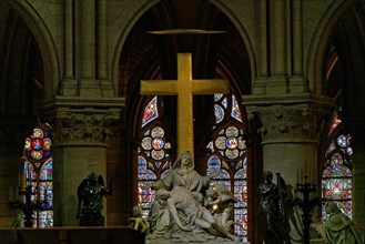 The high altar of Notre Dame de Paris. Jan. 15, 2018