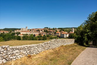 Village of Pradelles labelled les plus beaux villages de France on Stevenson trail, Haute-Loire, Auvergne Rhone Alpes, France