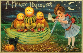 Vintage halloween greetings