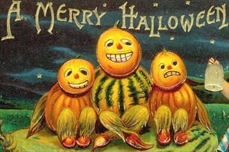 Vintage halloween greetings