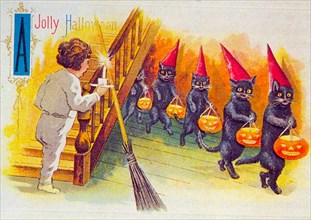 Vintage halloween greetings