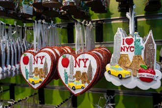 NYC Christmas Ornaments, Winter Village at Bryant Park, NYC, 2021