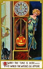 Vintage Halloween Greetings card