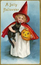 Vintage Halloween Greetings card