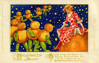 Vintage Halloween Greetings card