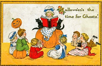 Vintage Halloween Greetings card