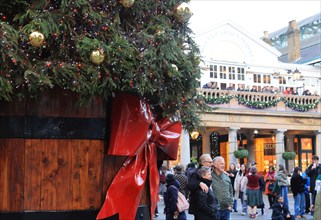 Christmas 2024 in Covent Garden, in central London, UK