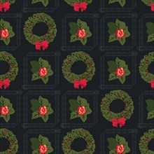 Advent Wreath Seamless Pattern