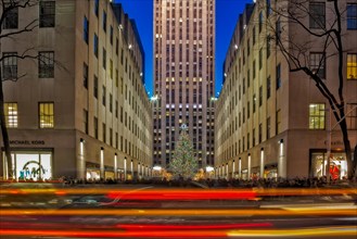 The Rockefeller Center Christmas Tree in New York City.