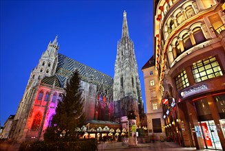 Stephansdom (St Stephan's Cathedral), Stephansplatz,  Vienna, Austria.