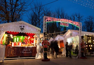 Marche de noel, Paris, Ile-de-france, France