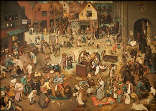 Le combat de Carnaval et de Carême Pieter Brueghel l'Ancien