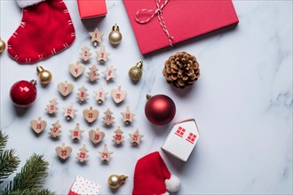 Christmas advent calendar festive background