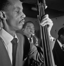 Portrait of Charlie Parker and Tommy Potter, Three Deuces, New York, N.Y., ca. Aug. 1947