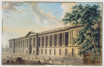 The colonnade of the Louvre Louis-Pierre Baltard (1764-1846). "La colonnade du Louvre". Aquarelle, vers 1800. Paris, musée Carnavalet.